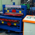 Double layer metal roof wall corrugated metal color sheet aluzinc roll forming machine with plc